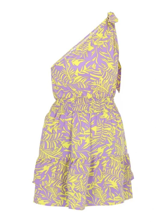 Foto van product aleida Zomerjurk 'Spring Summer' geel / lichtlila