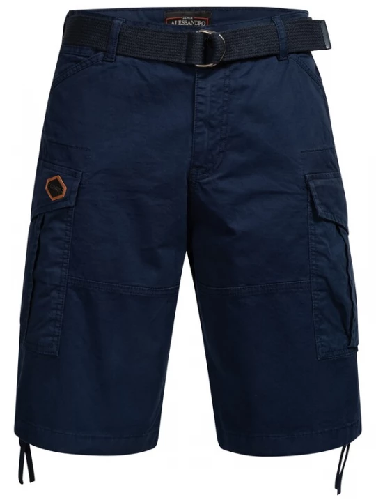 Foto van product Alessandro Salvarini Cargobroek navy / cognac / zwart