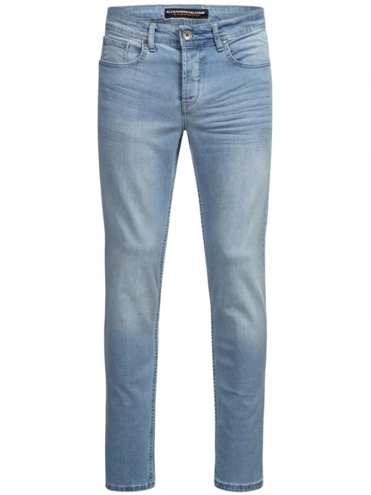 Foto van product Alessandro Salvarini Jeans 'AS170-AS174 ' lichtblauw / lichtbruin