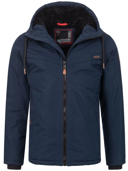 Foto van product Alessandro Salvarini Winterjas navy / bruin