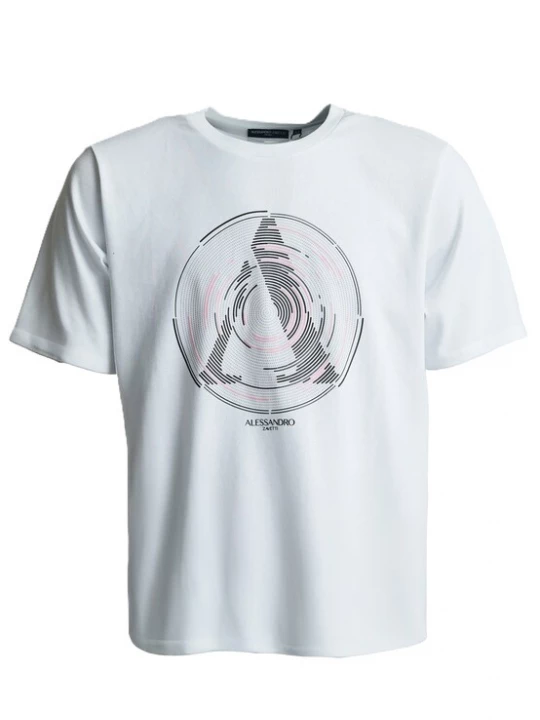 Foto van product Alessandro Zavetti Shirt 'Centro' rosa / zwart / wit