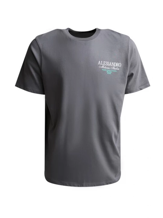 Foto van product Alessandro Zavetti Shirt 'Montanelli' turquoise / donkergrijs / wit