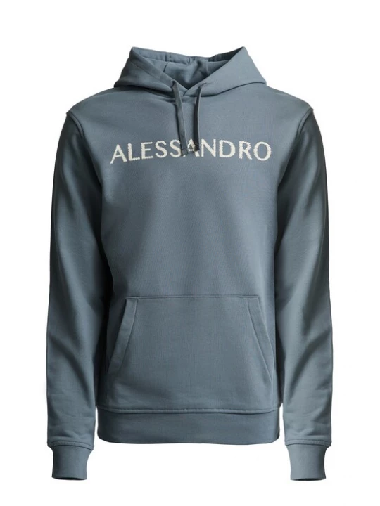 Foto van product Alessandro Zavetti Sweatshirt 'Meucci' grijs / wit