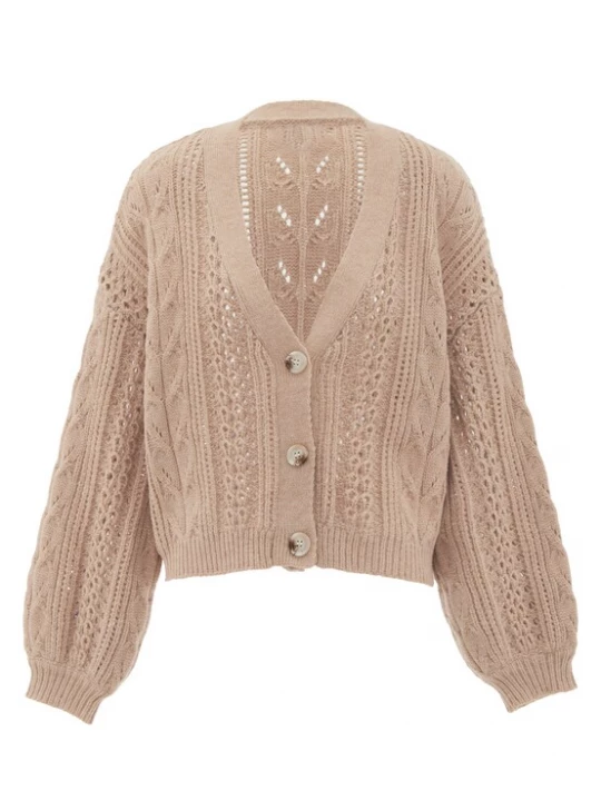 Foto van product aleva Gebreid vest beige