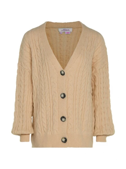 Foto van product aleva Gebreid vest donkerbeige