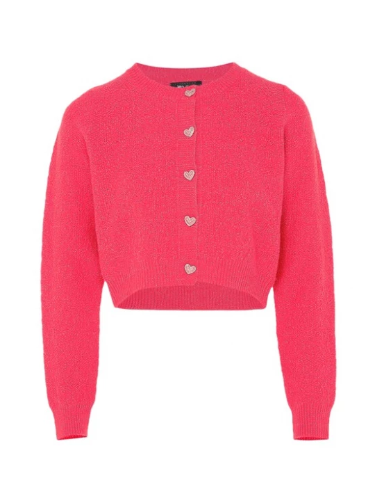 Foto van product aleva Gebreid vest neonroze