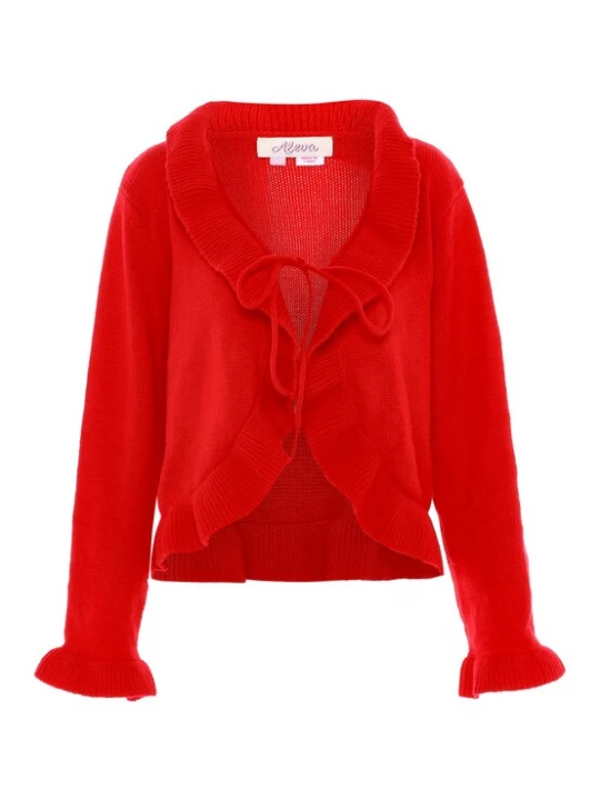 Foto van product aleva Gebreid vest rood