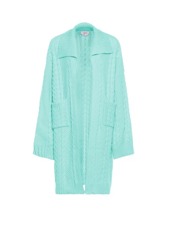 Foto van product aleva Gebreid vest turquoise