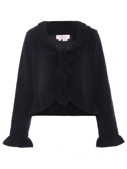 Foto van product aleva Gebreid vest zwart