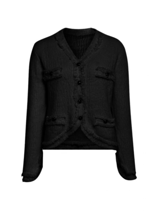 Foto van product aleva Gebreid vest zwart