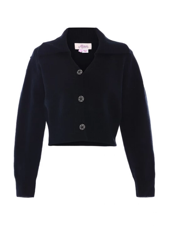 Foto van product aleva Gebreid vest zwart