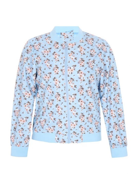 Foto van product aleva Tussenjas ecru / lichtblauw / bruin / rosé