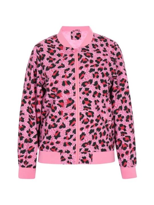 Foto van product aleva Tussenjas rosa / framboos / zwart