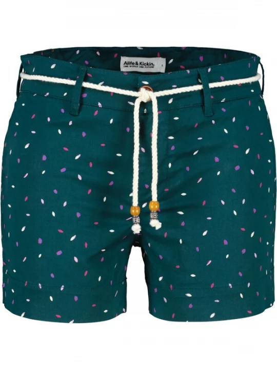 Foto van product alife & kickin Broek 'JuleAK B' petrol / lila / pink / wit