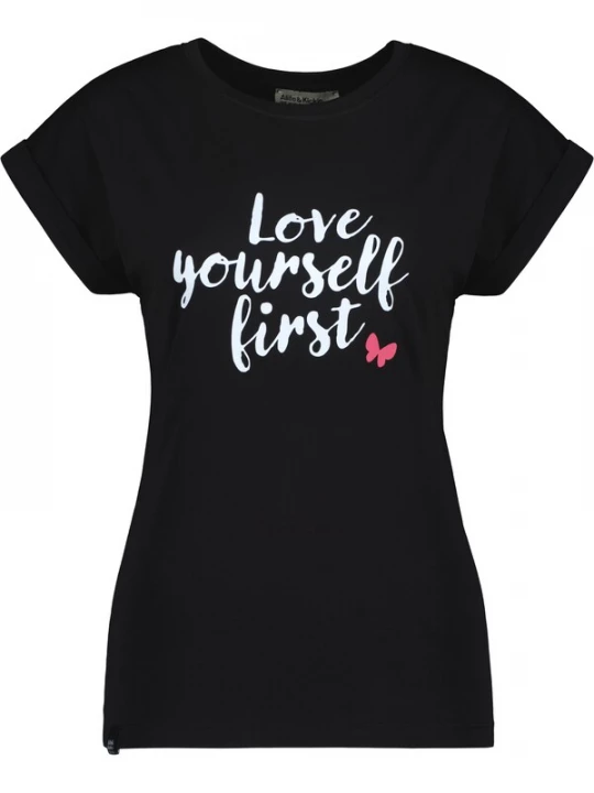 Foto van product alife & kickin Shirt 'EnidAK' lichtroze / zwart / wit