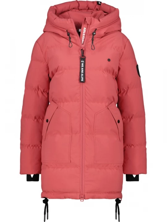 Foto van product alife & kickin Winterparka 'CathyAK' koraal / zwart