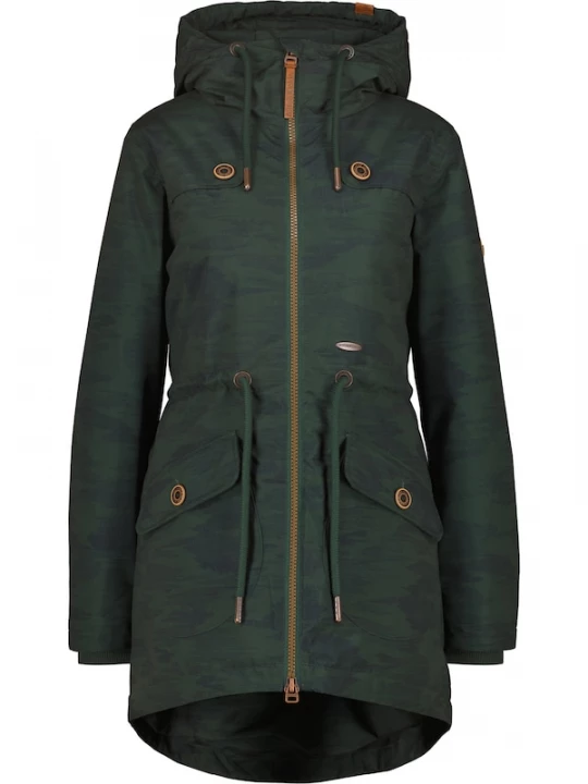 Foto van product alife & kickin Winterparka 'Charlotte' marine / jade groen
