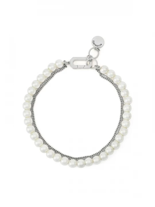 Foto van product AllSaints Armband 'Nellie' zilver / wit