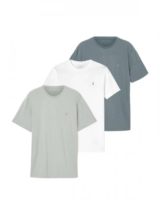 Foto van product AllSaints Shirt 'BRACE' saffier / grijs / wit