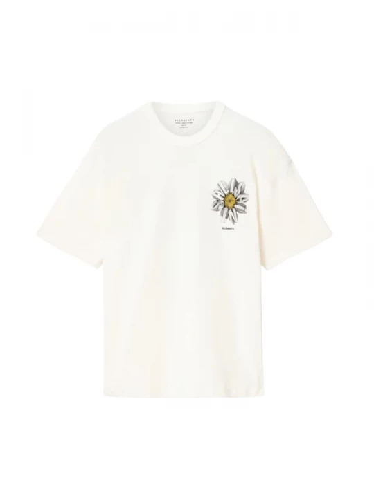 Foto van product AllSaints Shirt 'PETALS' geel / lichtgrijs / zwart / wit