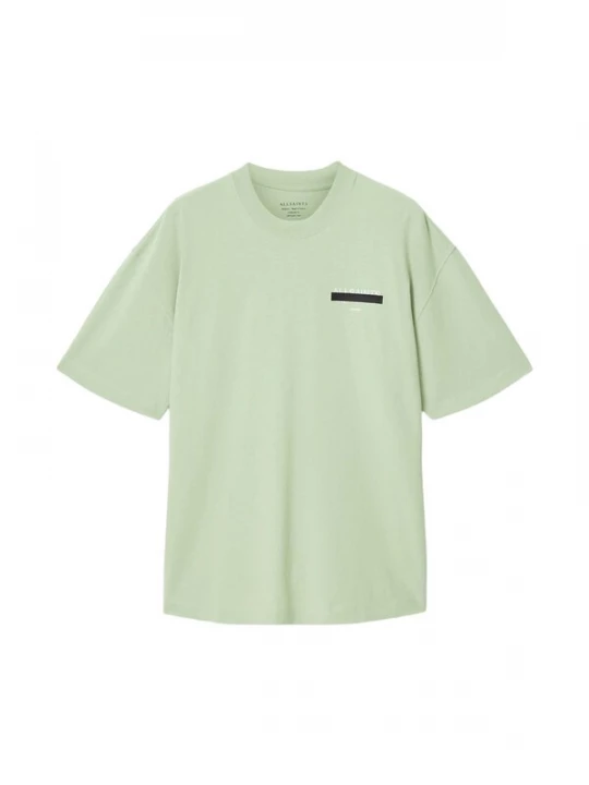 Foto van product AllSaints Shirt 'REDACT' lichtgroen / zwart / wit