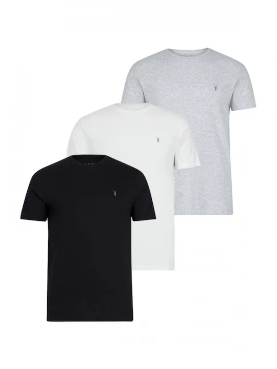 Foto van product AllSaints Shirt 'TONIC' grijs gemêleerd / zwart / wit