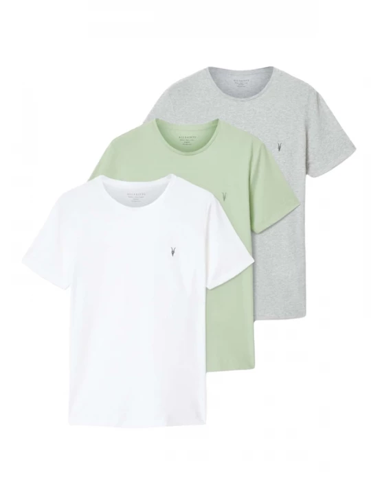 Foto van product AllSaints Shirt 'TONIC' lichtgrijs / pastelgroen / wit