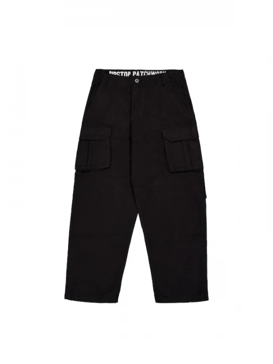 Foto van product ALPHA INDUSTRIES Cargobroek 'Ripstop Patchwork' zwart