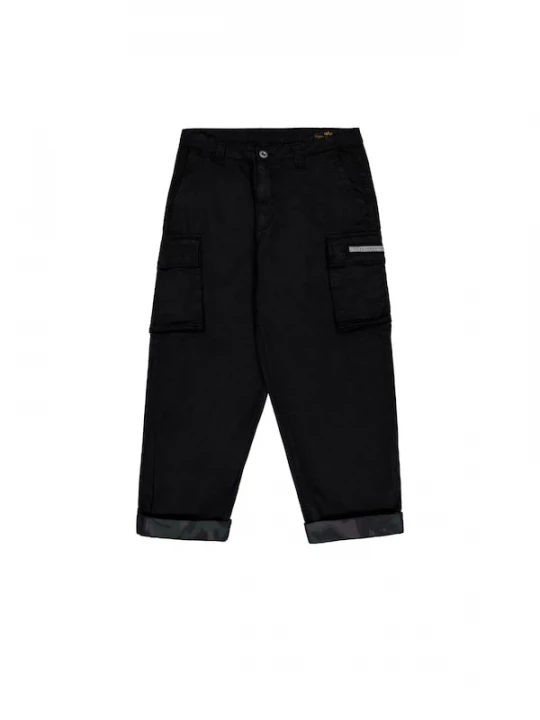 Foto van product ALPHA INDUSTRIES Cargobroek zwart / wit