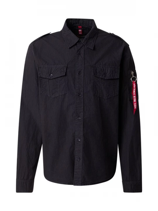 Foto van product ALPHA INDUSTRIES Overhemd 'Dragon' olijfgroen / oranje / zwart / wit
