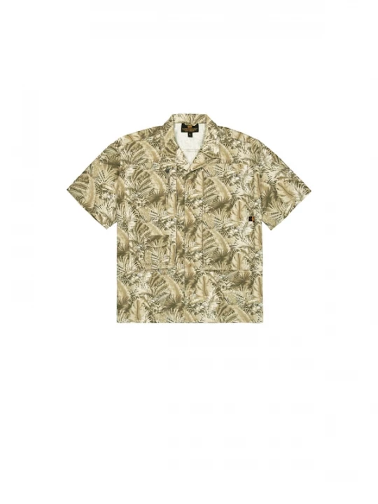 Foto van product ALPHA INDUSTRIES Overhemd 'Honolulu' kaki / olijfgroen / natuurwit