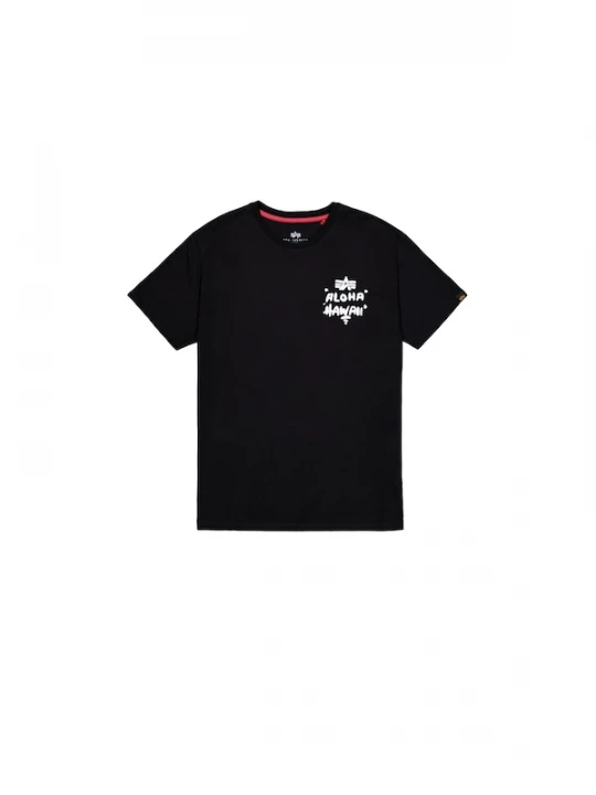 Foto van product ALPHA INDUSTRIES Shirt 'Aloha' zwart / wit