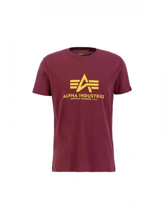 Foto van product ALPHA INDUSTRIES Shirt 'Basic Logo' bourgogne