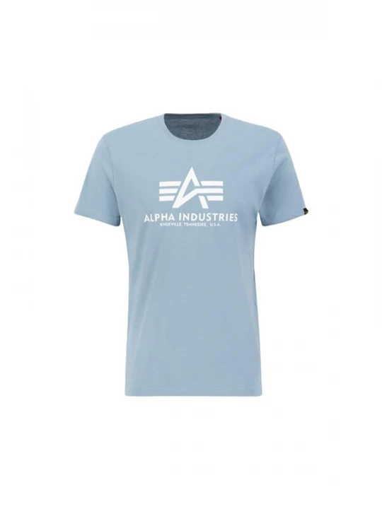 Foto van product ALPHA INDUSTRIES Shirt 'Basic Logo' hemelsblauw