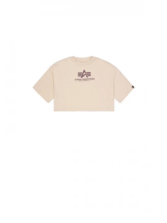 Foto van product ALPHA INDUSTRIES Shirt beige / donkerlila