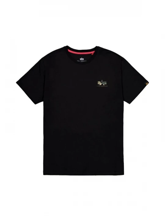 Foto van product ALPHA INDUSTRIES Shirt 'Camo Print' zwart