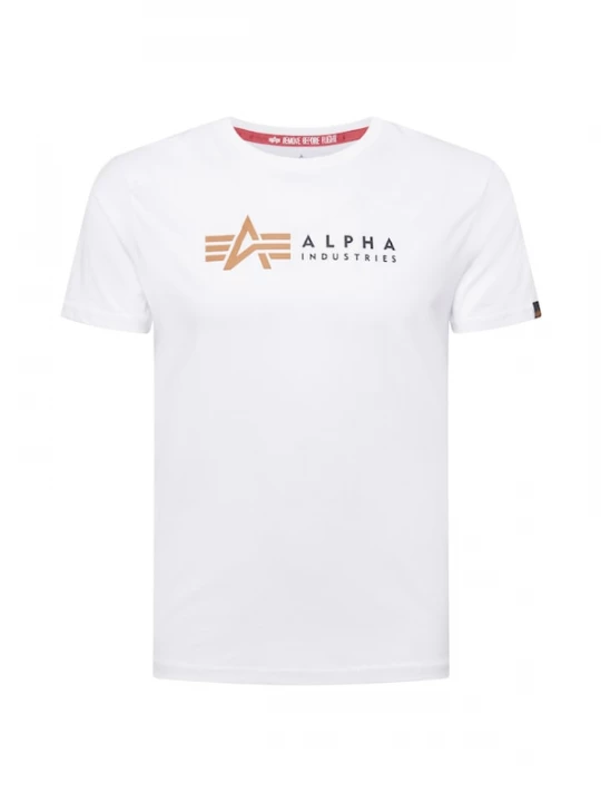Foto van product ALPHA INDUSTRIES Shirt cognac / zwart / wit