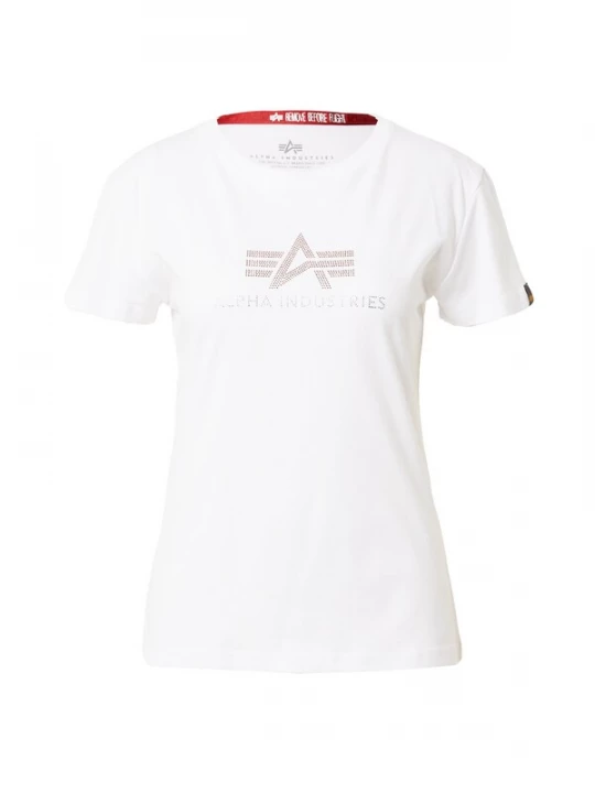 Foto van product ALPHA INDUSTRIES Shirt 'Crystal' rose-goud / zilver / wit