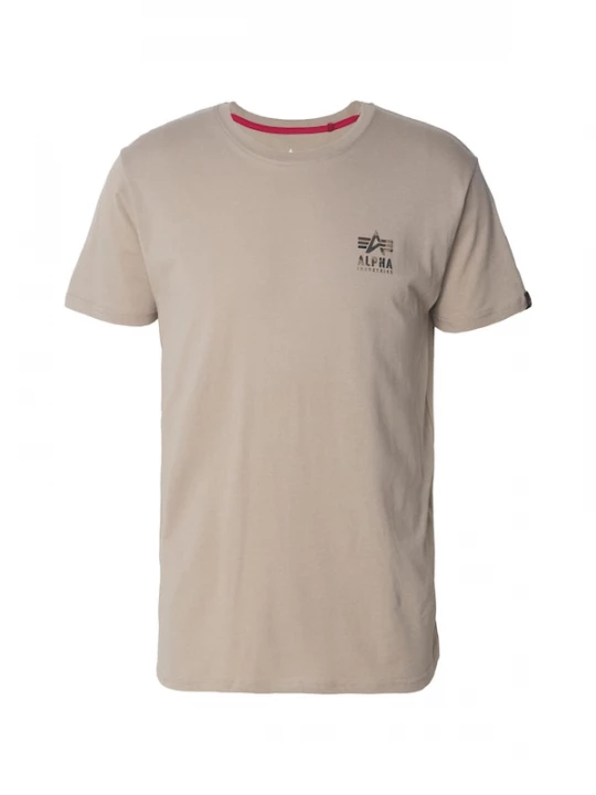Foto van product ALPHA INDUSTRIES Shirt donkerbeige / zwart