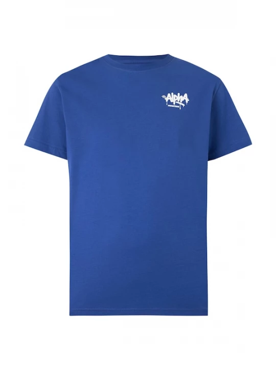Foto van product ALPHA INDUSTRIES Shirt donkerblauw / wit