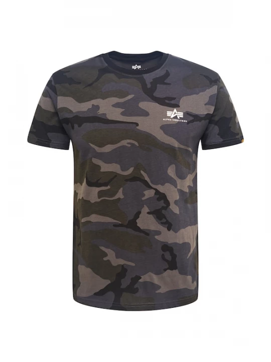 Foto van product ALPHA INDUSTRIES Shirt donkergrijs / kaki / zwart / wit
