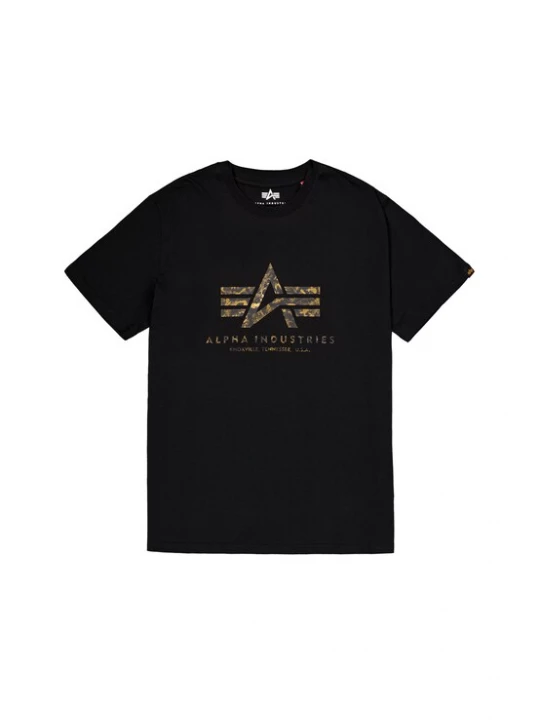 Foto van product ALPHA INDUSTRIES Shirt goudgeel / donkergrijs / zwart