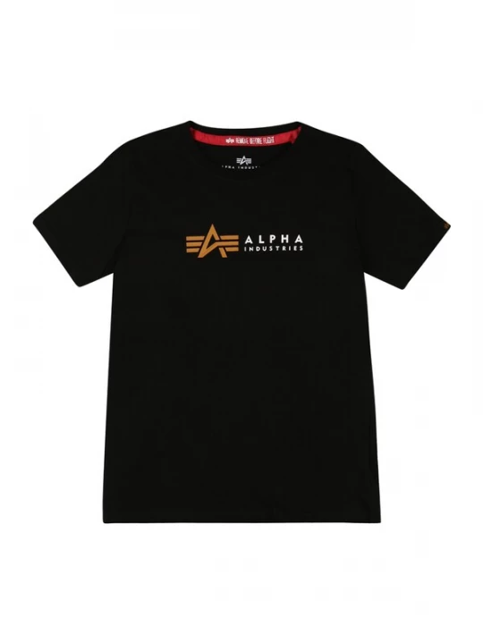 Foto van product ALPHA INDUSTRIES Shirt goudgeel / zwart / wit