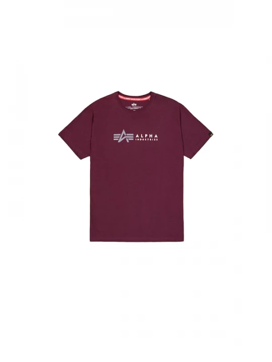 Foto van product ALPHA INDUSTRIES Shirt grijs / donkerrood / wit