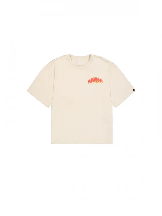 Foto van product ALPHA INDUSTRIES Shirt 'Hawaii Aloha' lichtblauw / bruin / oranje / natuurwit