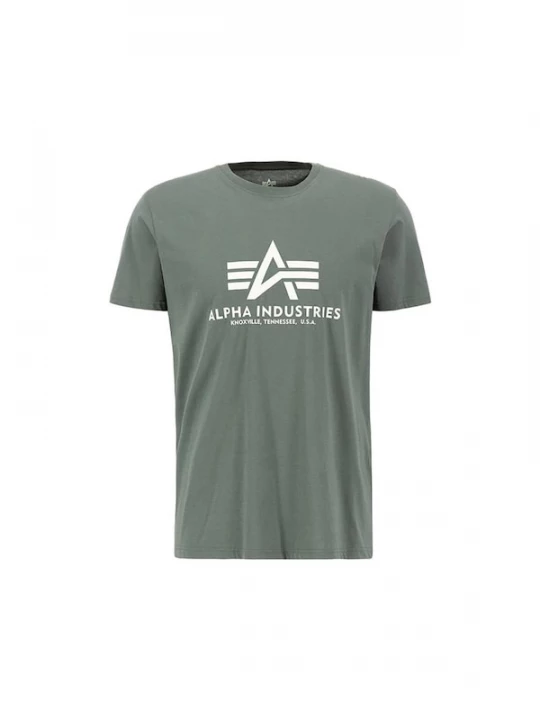 Foto van product ALPHA INDUSTRIES Shirt kaki / wit
