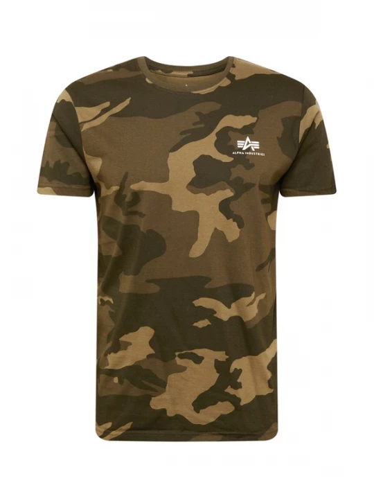 Foto van product ALPHA INDUSTRIES Shirt lichtbruin / kaki / olijfgroen / wit