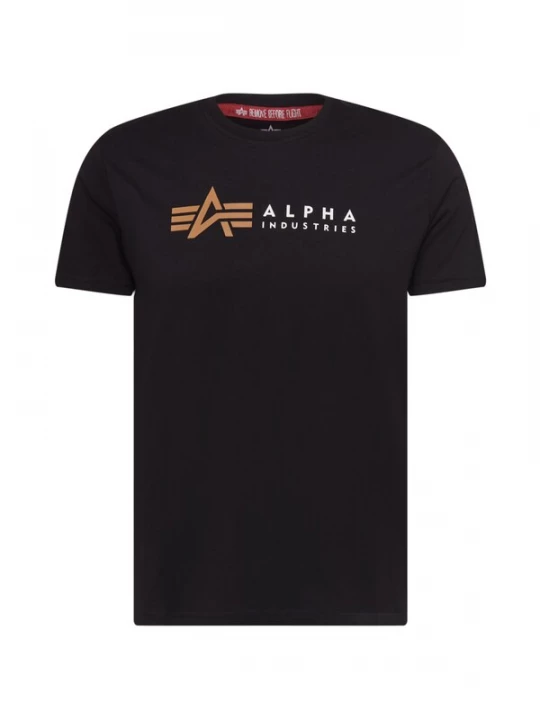 Foto van product ALPHA INDUSTRIES Shirt lichtbruin / zwart / wit