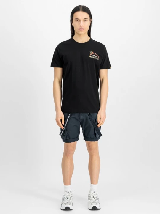 Foto van product ALPHA INDUSTRIES Shirt 'Naval' nude / pasteelgeel / mauve / zwart