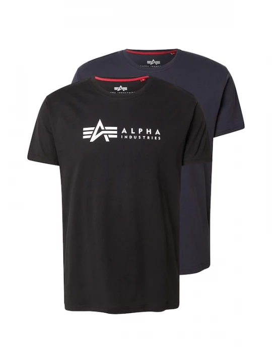 Foto van product ALPHA INDUSTRIES Shirt navy / geel / zwart / wit